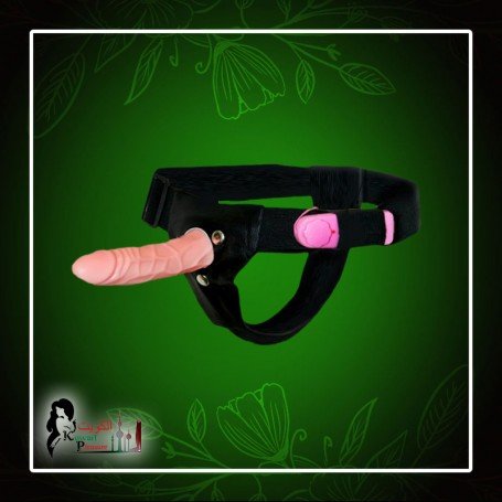 LeLuv 6.5” Male Hollow Vibrating Strap On SO-010