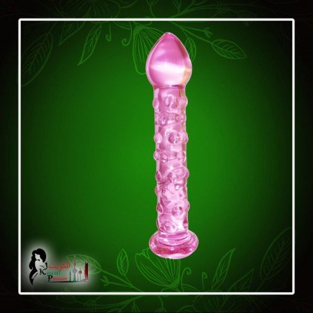 Dotted Purple Glass Dildo GD-006