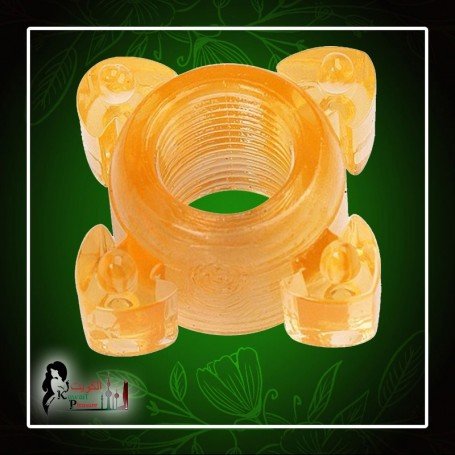 Transparent 4 Tube FingerCock Ring CR-010