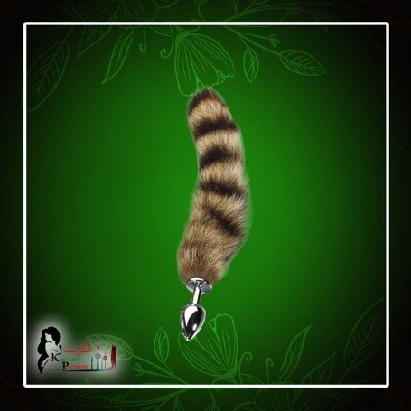 Fox Tail Brown Plated Metal Anal Plugs AD-020