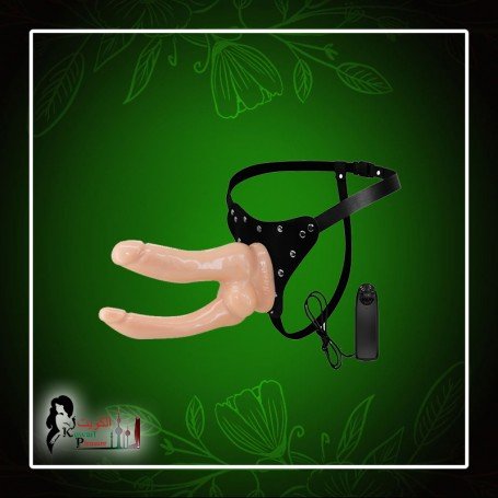 Baile Vibrating Strap-on Double Dildo with Realistic Balls SO-034