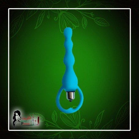 BLUE SILICONE ANAL VIBRATOR AD-029
